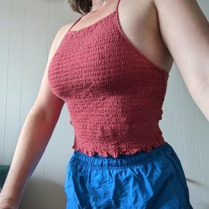 Women's Burgundy and Red Vest